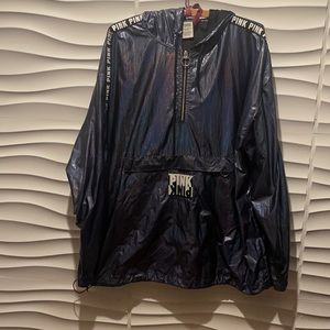NWOT Victoria’s Secret Pink Dark Blue Anorak jacket.